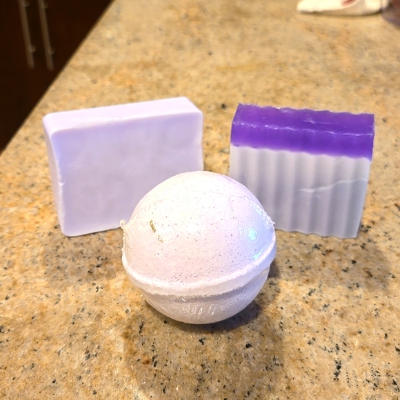 Other - Lavender Bath Set with Bath Bomb and Soaps
